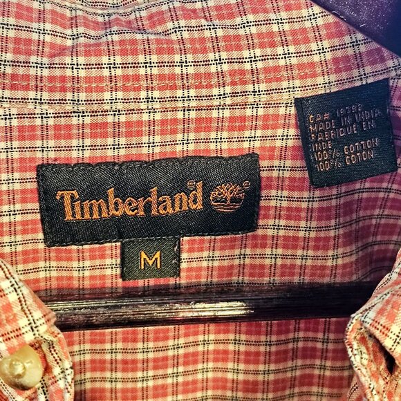 Timberland Gingham/Plaid Button-Down - Picture 4 of 6